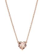 David Yurman Cable Heart Pendant Necklace In 18k Rose Gold With Morganite, 18