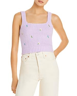 English Factory Embroidered Sweater Tank