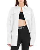 Herve By Herve Leger Oversized Shirt Jacket