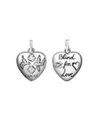 Gucci Sterling Silver Blind For Love Heart Charm