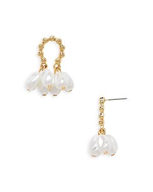 Aqua Simulated Pearl Cluster Earrings - 100% Exclusive
