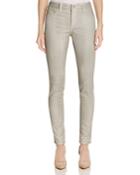 Nydj Alina Coated Legging Jeans In Platinum Shimmer