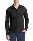 Zachary Prell Glacier Knit Long Sleeve Button-down Shirt