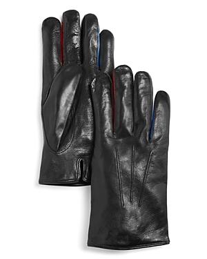 Paul Smith Colored Inserts Leather Gloves