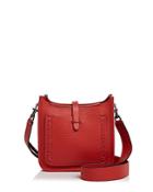 Rebecca Minkoff Unlined Whipstitch Feed Mini Pebbled Leather Crossbody