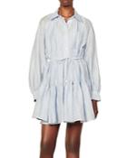 Sandro Tiphaine Tiered Shirt Dress
