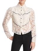 Divine Heritage Lace Western Shirt