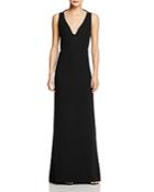 Emporio Armani Butterfly Ruffle Back Cutout Gown