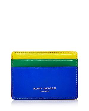 Kurt Geiger London Color Block Leather Card Holder