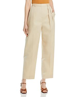 Tory Burch Poplin Pleated Trousers