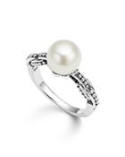 Lagos Sterling Silver Luna Cultured Freshwater Pearl Link Ring