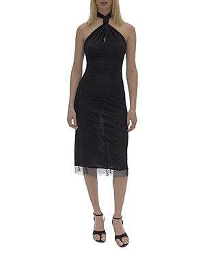 Helmut Lang Mesh Layer Halter Dress