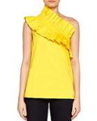 Ted Baker Mitzy Ruffled One-shoulder Top