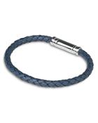 Links Of London Venture Blue Leather & Sterling Silver Bracelet