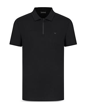 Emporio Armani Slim Fit Zipper Polo