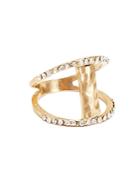 Catherine Catherine Malandrino Double Pave Bar Ring - Compare At $28