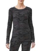 Michael Stars Juliet Camouflage Print Top