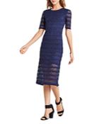 Bcbgeneration Lace Stripe Body Con Dress