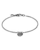 John Hardy Sterling Silver Classic Chain Heart Charm Chain Bracelet