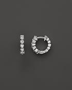 Kc Designs Diamond Mini Hoop Earrings In 14k White Gold