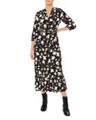 Hobbs London Magda Printed Belted Dress