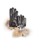 Maison Fabre Coyote Fur Short Gloves