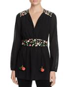 Tory Burch Fleur Floral Embroidered Tunic