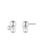 Lauren Mini Cluster Metal Bead Stud Earrings