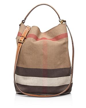 Burberry Canvas Check Medium Ashby Hobo (45.9% Off) Comparable Value $795.00