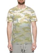 Eleven Paris Cotton Ombre Camouflage Logo Graphic Tee
