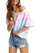 Sol Angeles Watercolor Slouch French Terry Tee
