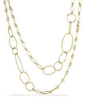 David Yurman Mobile Link Necklace In Gold