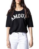 Zadig & Voltaire Short Sleeve Message Sweatshirt
