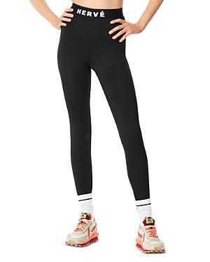 Herve By Herve Leger Logo Leggings