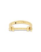 Allsaints Gold-tone Bolt Textured Ring