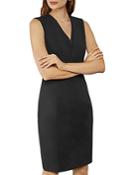 Ted Baker Saloted Contrast Neck Sheath Dress