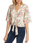 1.state Bouquet Flounce Sleeve Blouse
