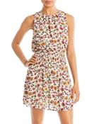 Aqua Floral Smocked Sleeveless Mini Dress - 100% Exclusive