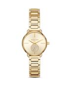 Michael Kors Gold-tone Portia Link Bracelet Watch, 28mm