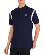The Kooples Contrast-stripe Pique Regular Fit Polo Shirt