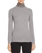 Lush Embellished Turtleneck Sweater - Compare At $82