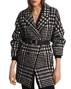 Ba & Sh Plaid Double Breasted Coat