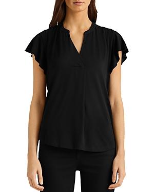 Lauren Ralph Lauren Haji Flutter Sleeve Top