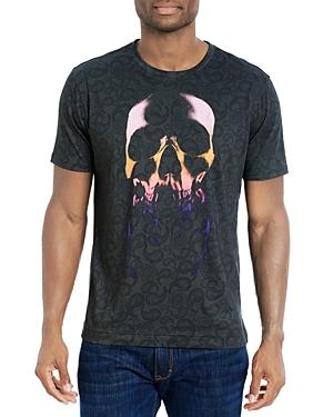 Robert Graham Arrow God Cotton Paisley Skull Graphic Tee