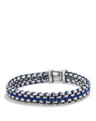 David Yurman Woven Box Chain Bracelet In Blue