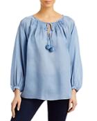 Lafayette 148 New York Joplin Peasant Blouse