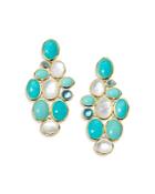 Ippolita 18k Yellow Gold Rock Candy Luce Stone Cascade Earrings In Cascata