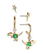 Nadri Desert Oasis T-rex Earrings, Set Of 2
