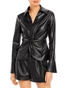 Cinq A Sept Faux Leather Mckenna Top