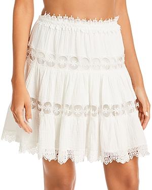 Surf Gypsy Crochet Trim Mini Skirt